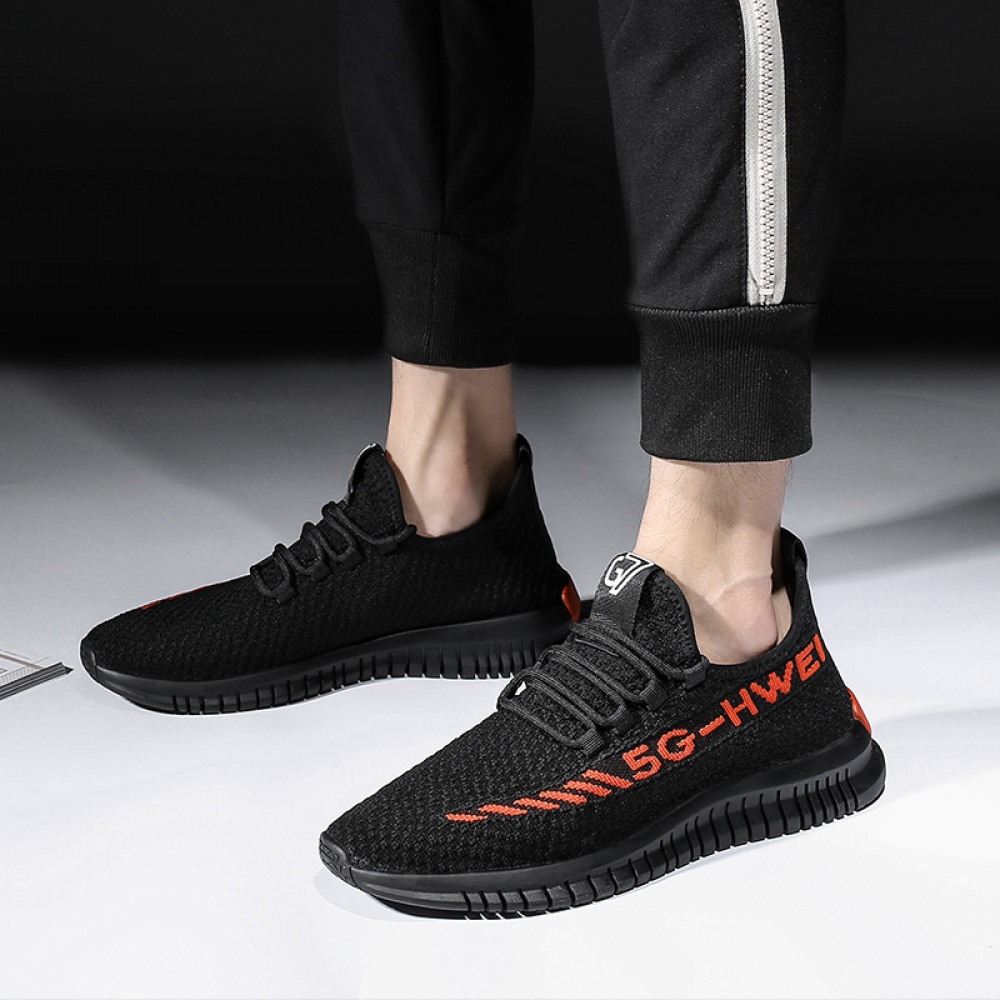 Spring and Summer Trendy Flying Woven Men's Fashion Sports Casual Shoes